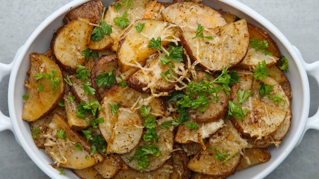 Oven Roasted Parmesan Potatoes