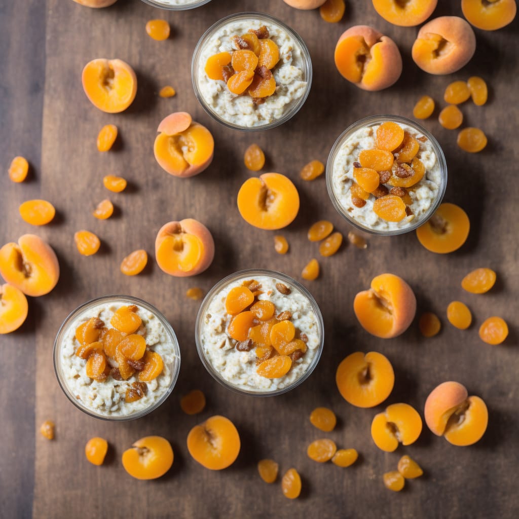 Overnight Oats with Apricots & Yogurt