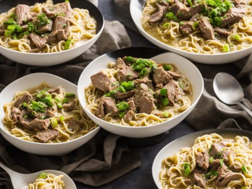 Oyster Beef with Soupy Noodles