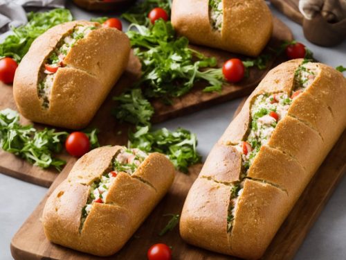 Pan Bagnat Loaf Stuffed with Salade Nicoise