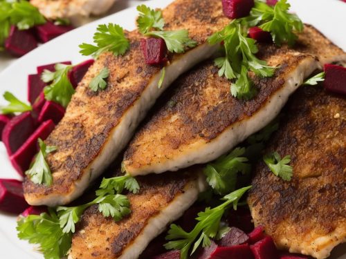 Pan-fried Mackerel Fillets with Beetroot & Fennel