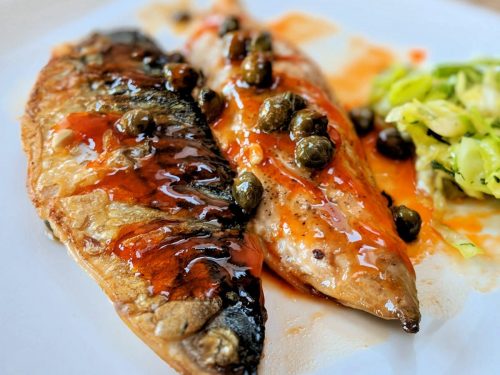 Pan-Fried Mackerel with Orange Salsa