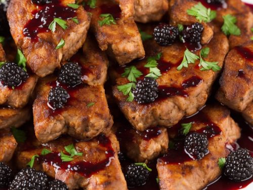 Pan-Fried Venison with Blackberry Sauce