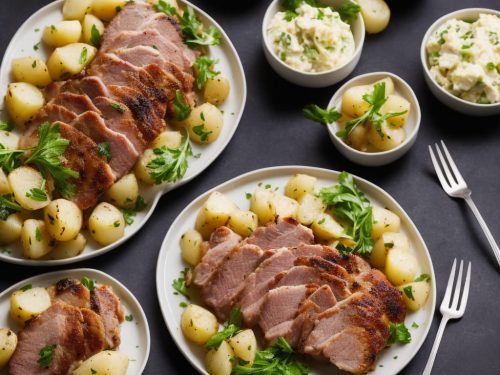 Parma Pork with Potato Salad