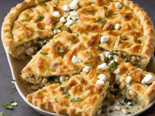 Parsnip, Feta & Butter Bean Pie