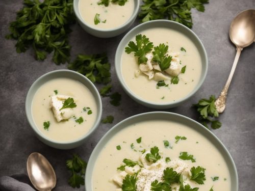 Parsnip Soup with Parsley Cream