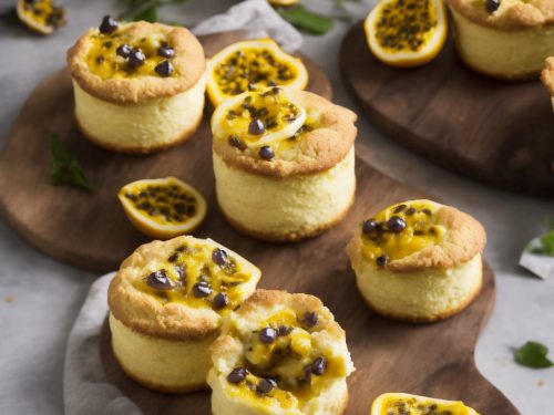 Passion Fruit Soufflés with Passion Fruit Sauce