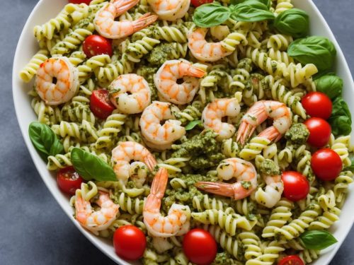 Pasta Salad with Pesto & Prawns