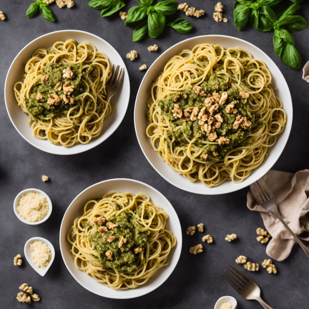 Pasta with Creamy Walnut Pesto