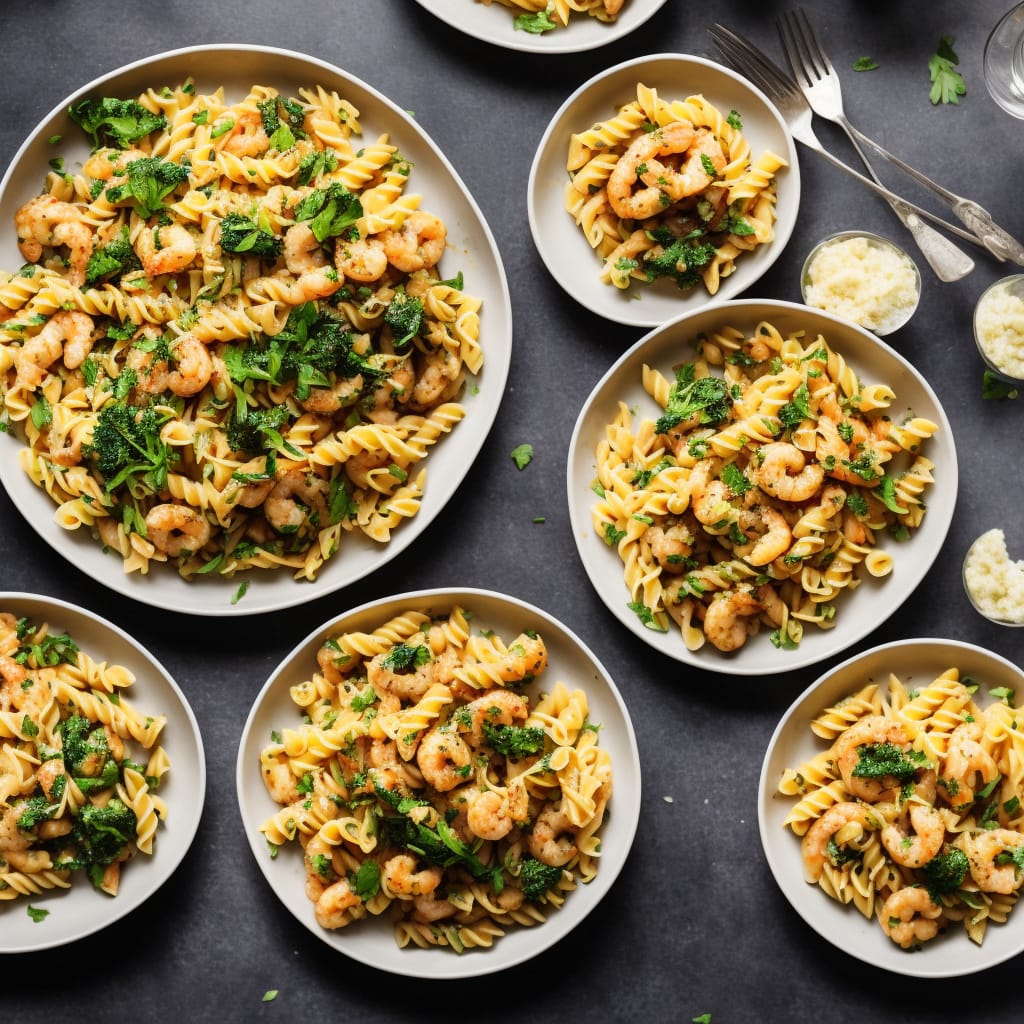 Pasta with Lemon Butter Prawns