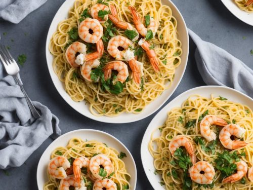 Pasta with Prawns, Mascarpone & Lemon