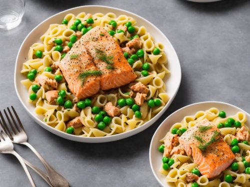 Pasta with Salmon & Peas