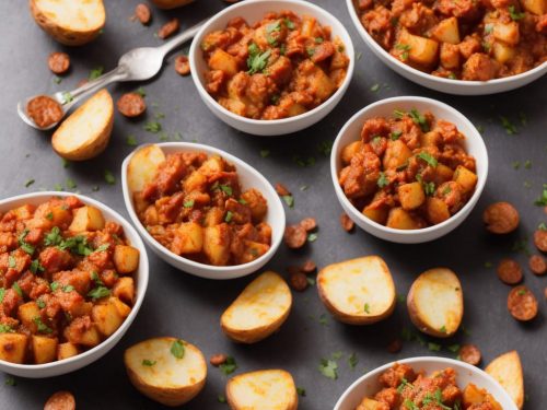 Patatas Bravas with Chorizo