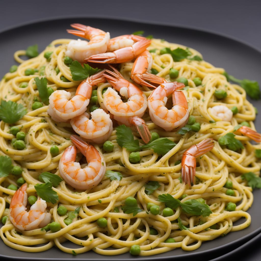 Pea, Prawn & Lemon Linguine