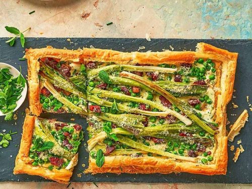 Pea & Spring Onion Tart