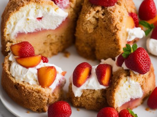 Peach Melba Roulade