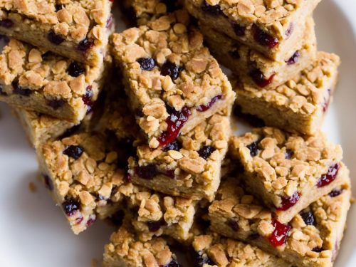 Peanut Butter & Jam Flapjacks