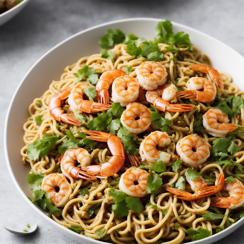 Peanut Butter & Prawn Noodle Salad