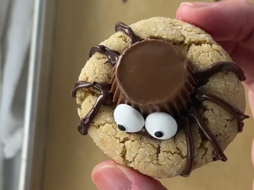 Peanut Butter Spider Cookies