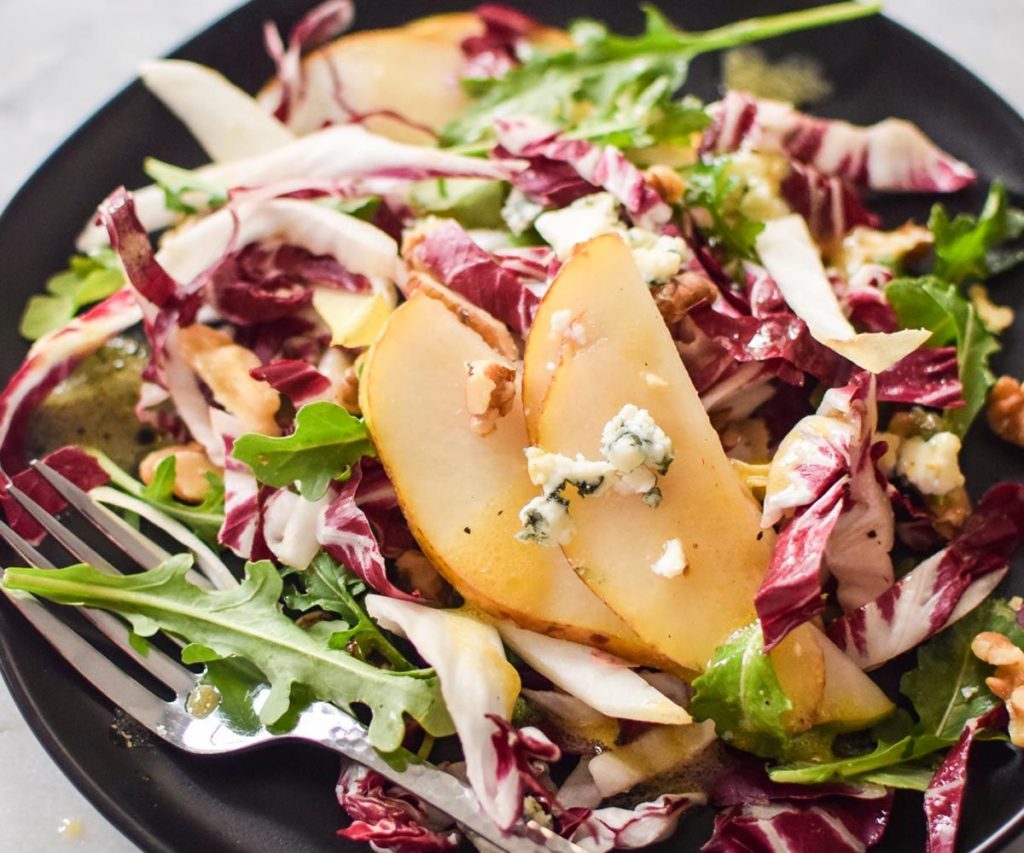 Pear, Chicory & Blue Cheese Salad