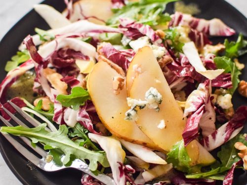 Pear, Chicory & Blue Cheese Salad