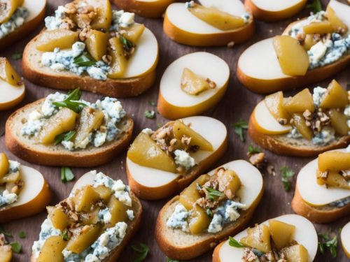 Pear & Gorgonzola Crostini