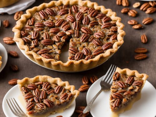 Pecan Pie with Maple Cream