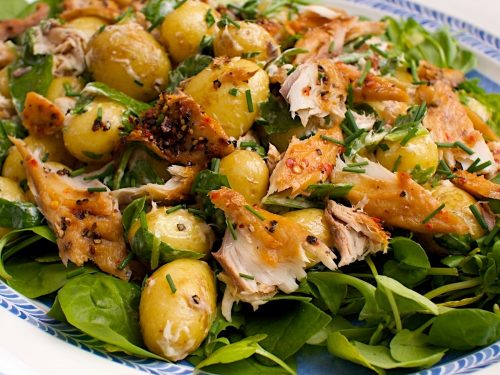 Peppered Mackerel, New Potato & Watercress Salad