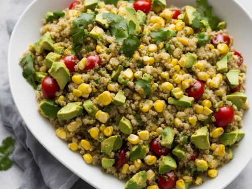 Peruvian Toasted Sweetcorn, Avocado & Quinoa Salad