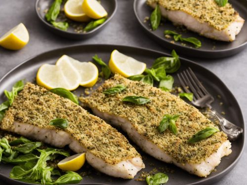 Pesto & Olive-Crusted Fish