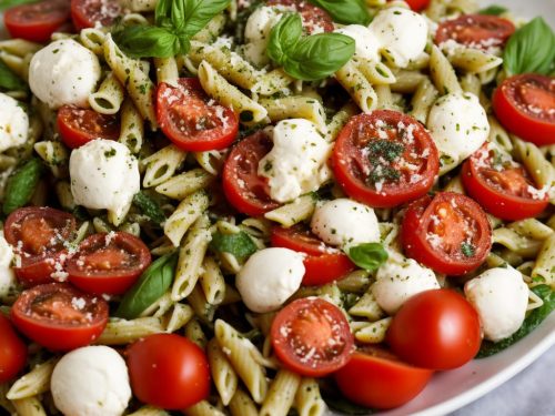 Pesto Pasta Caprese Salad