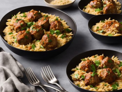 Pheasant Meatballs with Orzo