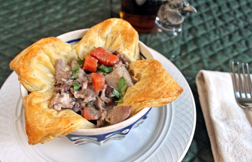 Pheasant & Mushroom Pastry Puff Slice Recipe