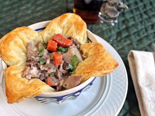 Pheasant & Mushroom Pastry Puff Slice Recipe