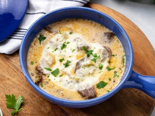 Philly Cheese Steak Soup