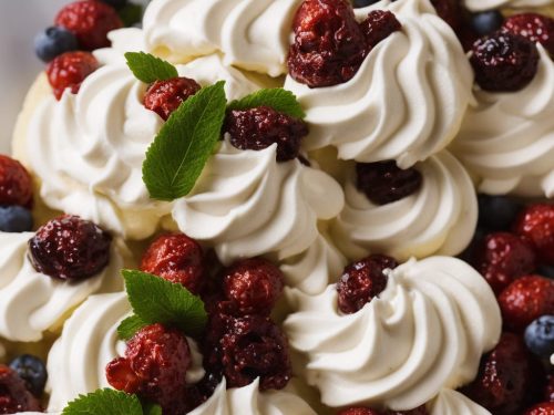 Pistachio Meringues with Summer Berries