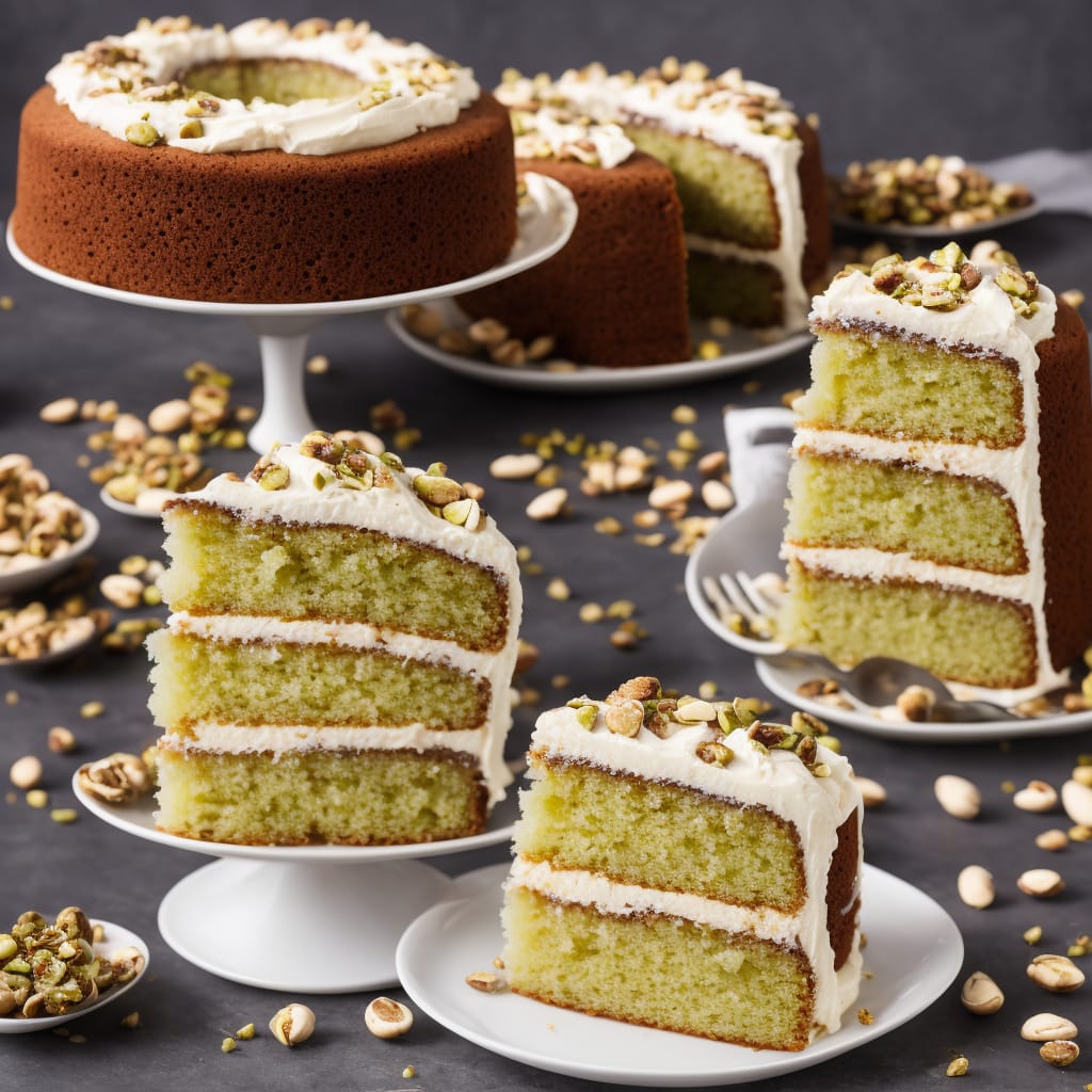 Pistachio Praline & Vanilla Cake