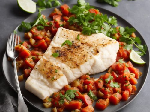 Poached Halibut with Heritage Tomatoes