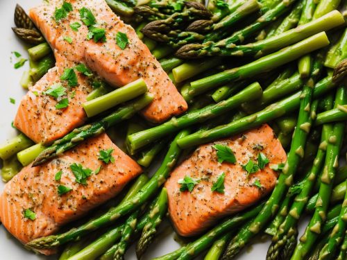 Poached Salmon & Asparagus with Wild Garlic Mayonnaise