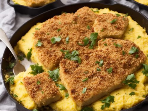 Polenta-crusted Chicken with Cornbread