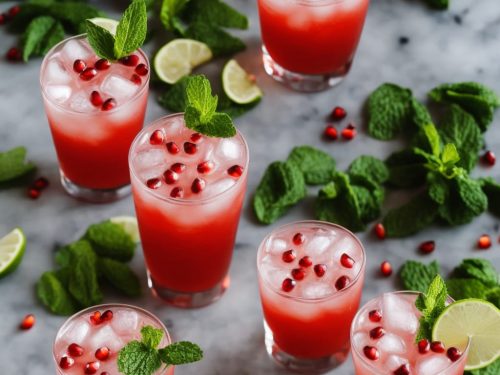 Pomegranate Mojito Mocktail