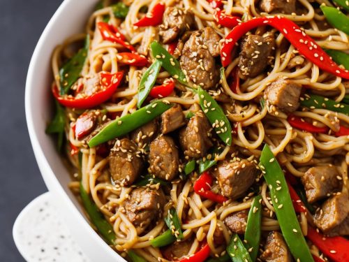 Pork & Aubergine Noodle Stir-Fry