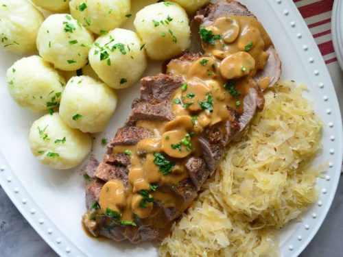 Pork & Cabbage with Bread Dumplings