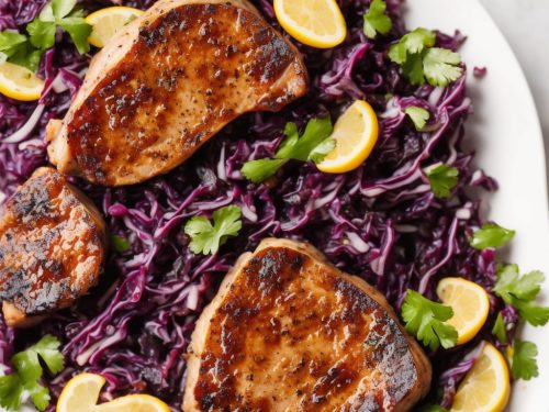 Pork Chops with Fruity Red Cabbage