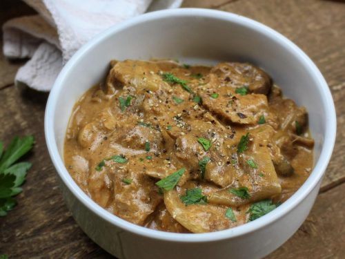 Pork Stroganoff