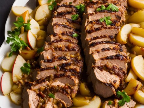 Pork Tenderloin with Apples and Onions