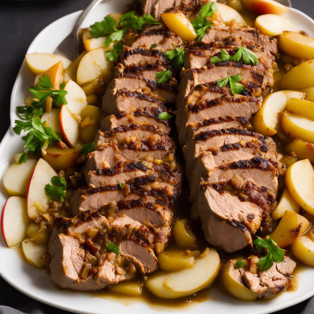 Pork Tenderloin with Apples and Onions