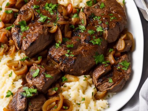 Portuguese Braised Steak & Onions