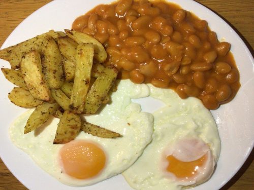 Posh Egg, Chips & Beans