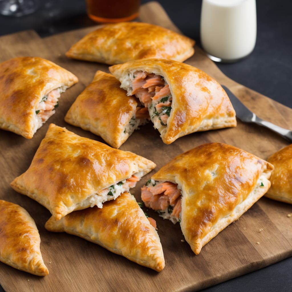 Posh Prawn & Smoked Salmon Pasties